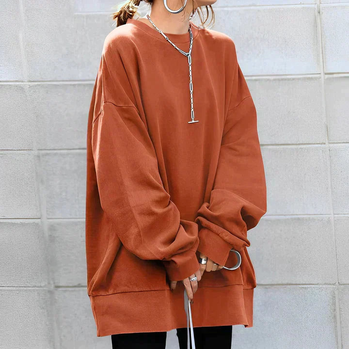 Lenore | Women's Oversized Crewneck Tunic Sweatshirt 4