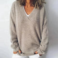 Lexie - Soft V-Neck Knit Sweater