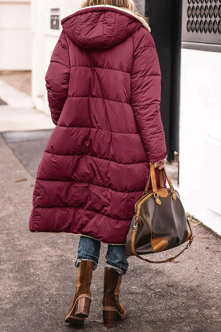 Lieke - Sherpa Lined Long Winter Coat 10