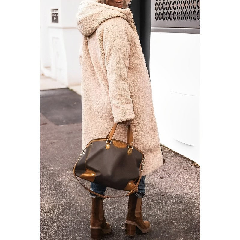 Lieke - Sherpa Lined Long Winter Coat 9