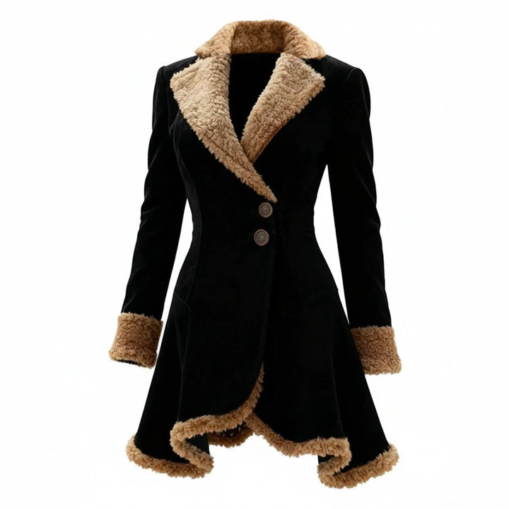 Liesbeth | Women's Faux Shearling Coat Fur Trim Fitted Winter 2