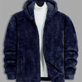 Lieuwe | Men's Plush Fleece Hooded Zip Jacket
