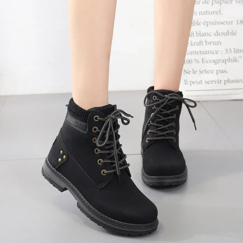 Linnea | Women's Ankle Boots Winter Lace Up 10