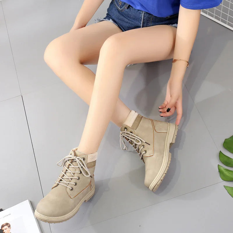 Linnea | Women's Ankle Boots Winter Lace Up 9