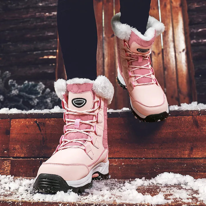 Liselot | Women's Lace Up Fur Lined Snow Boots 7