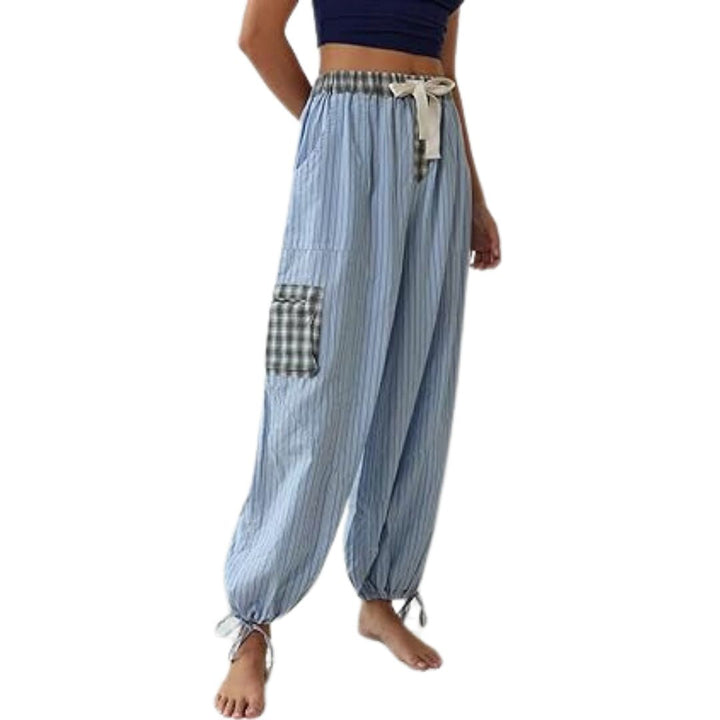 Liza | Women's Checkered Pajama Set Long Sleeve 12