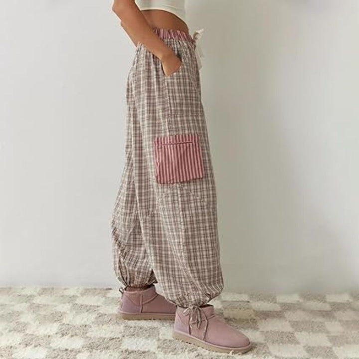 Liza | Women's Checkered Pajama Set Long Sleeve 6