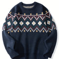 Lodewijk | Men's Fair Isle Crew Neck Sweater