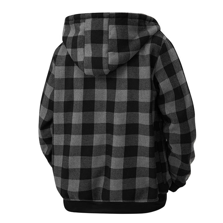 Louis | Men's Hooded Flannel Jacket Sherpa Lined 5