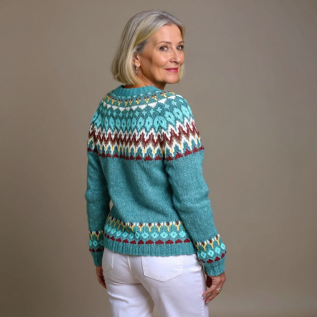Lova - Fair Isle Knit Cardigan 2