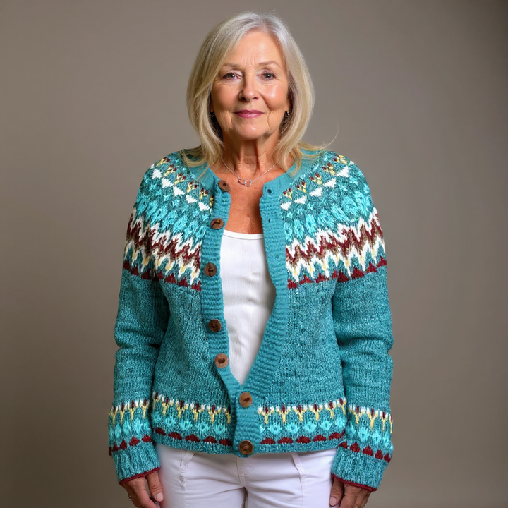 Lova - Fair Isle Knit Cardigan 3