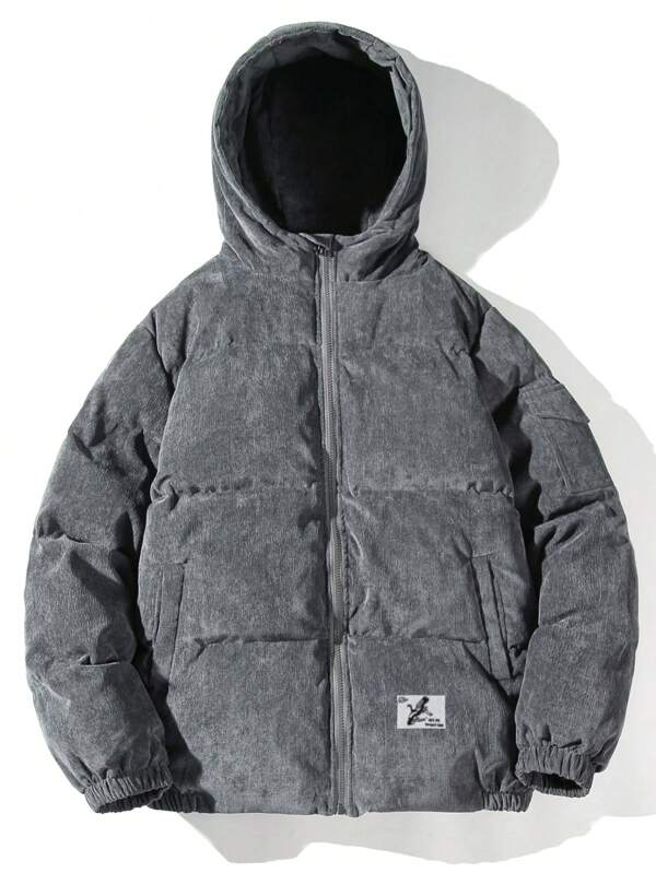 Lubbert | Men's Corduroy Jacket Puffer Hooded Winter 1
