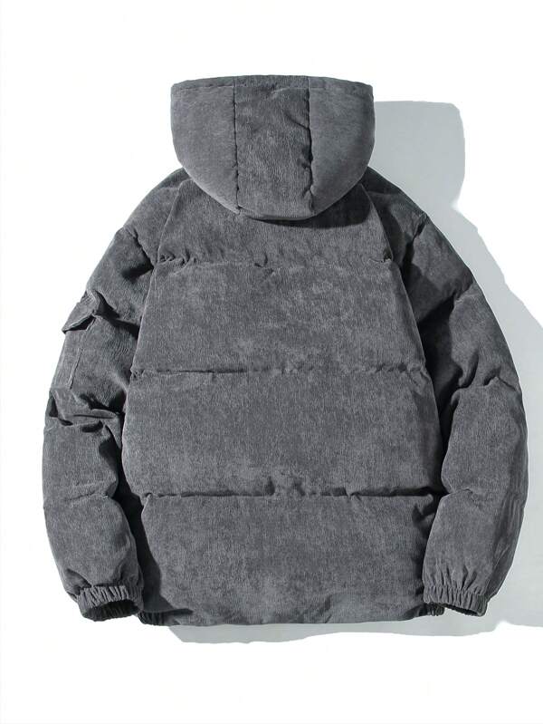 Lubbert | Men's Corduroy Jacket Puffer Hooded Winter 2