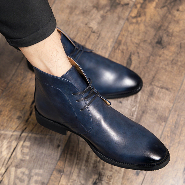Lucian | Men's Chukka Boots Leather Dress Lace Up Ankle Casual 2