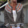 Luna - Nordic Fair Isle Knit Cardigan
