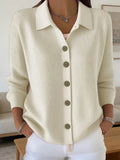 Maaike - Collared Button Women's Cardigan