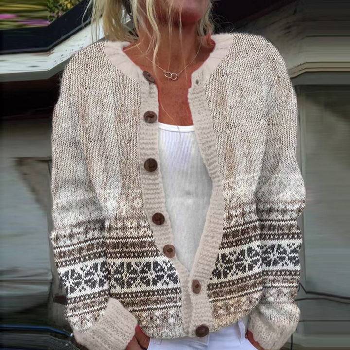 Mabel - Vintage Fair Isle Knit Cardigan 1