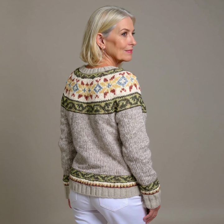 Mabel - Vintage Fair Isle Knit Cardigan 2