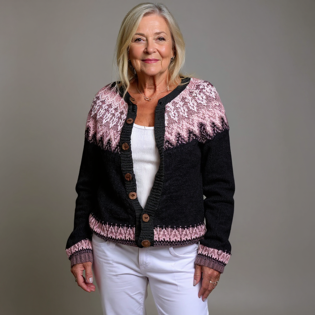 Maia - Icelandic Fair Isle Knit Cardigan 2