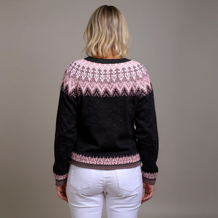 Maia - Icelandic Fair Isle Knit Cardigan 3