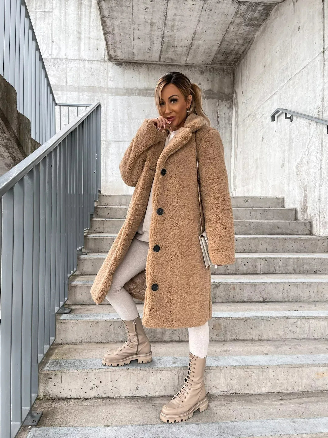 Malin - Plush Belted Trench Coat 1