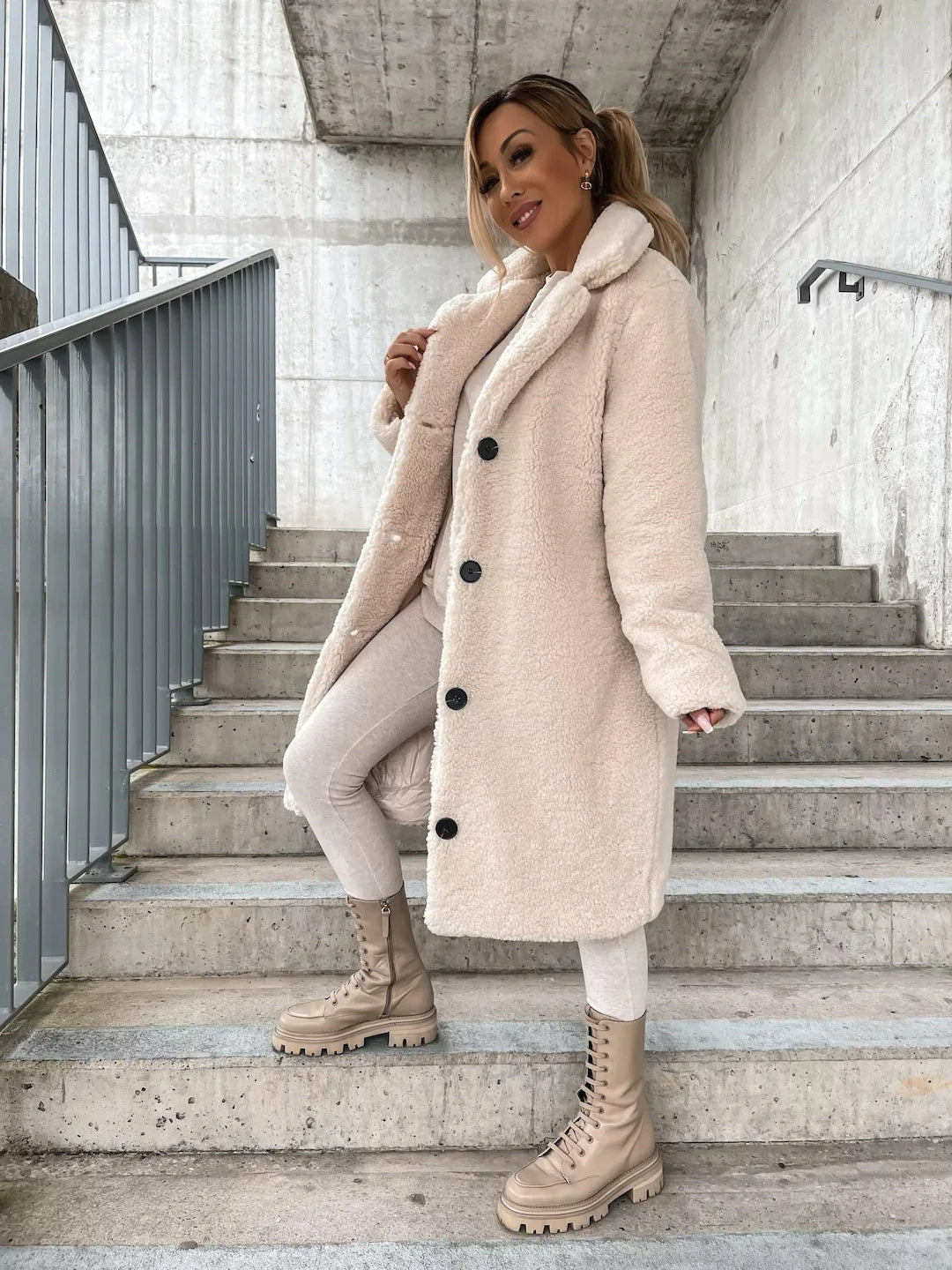 Malin - Plush Belted Trench Coat 3