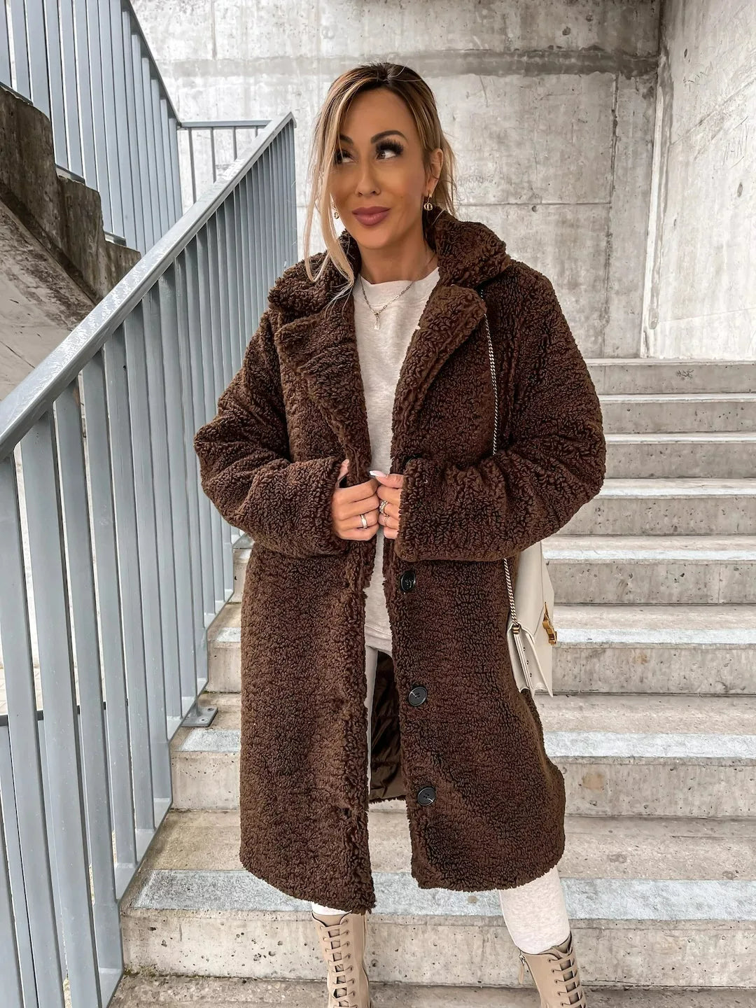 Malin - Plush Belted Trench Coat 4
