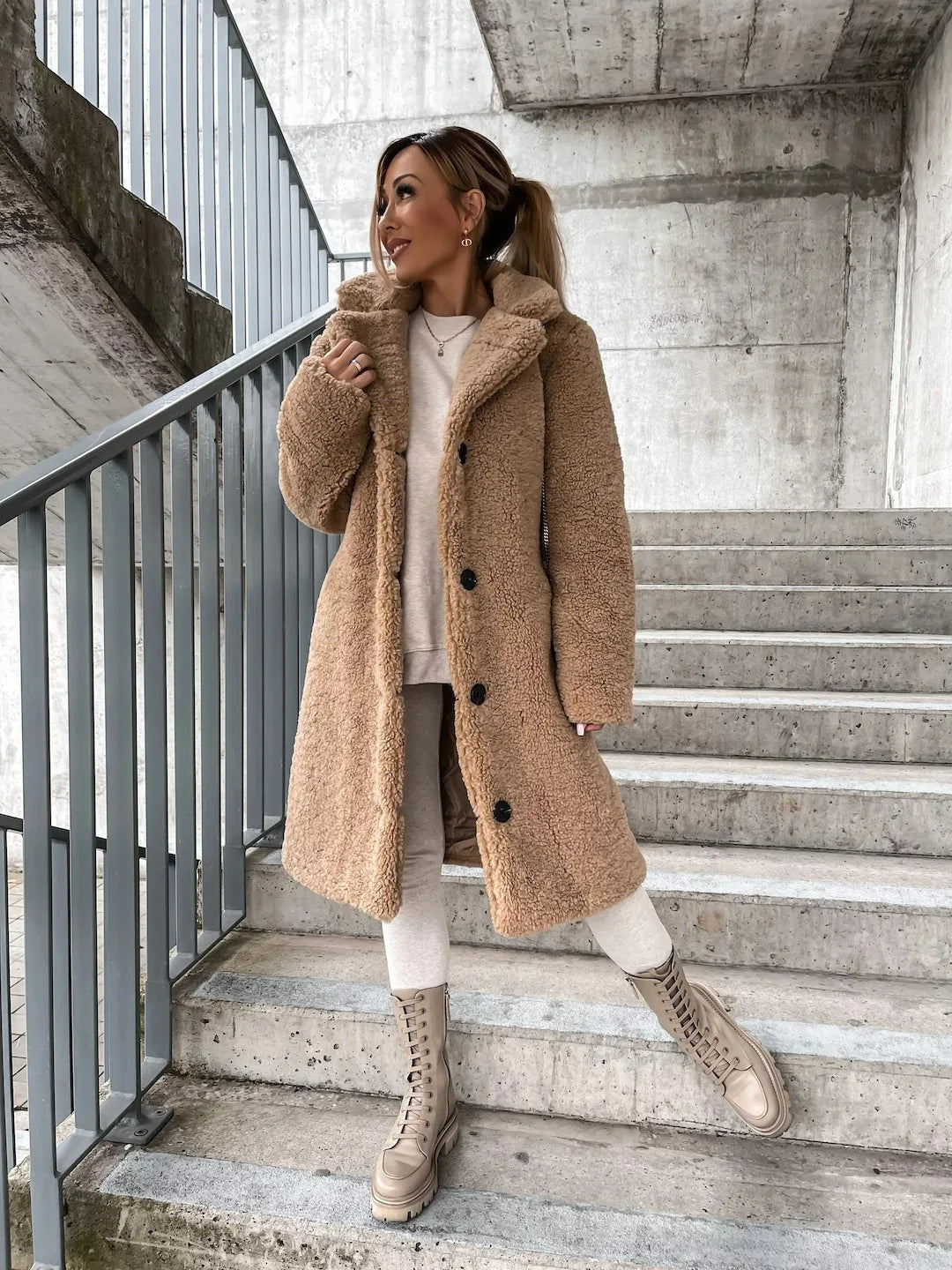 Malin - Plush Belted Trench Coat 5