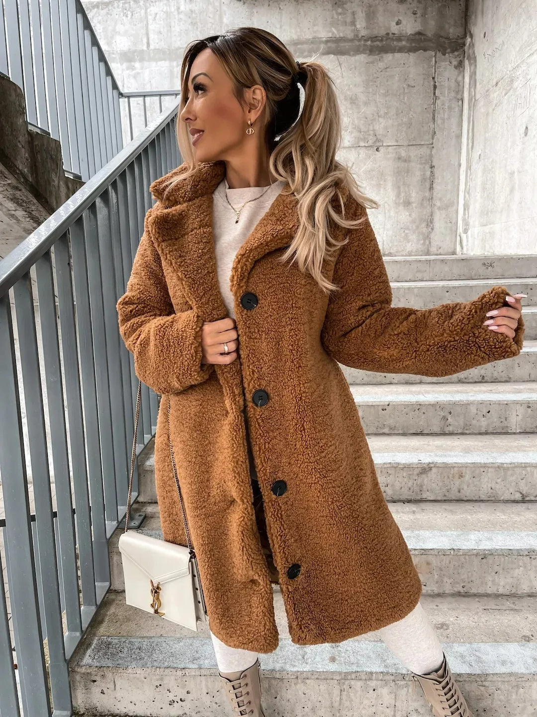Malin - Plush Belted Trench Coat 6
