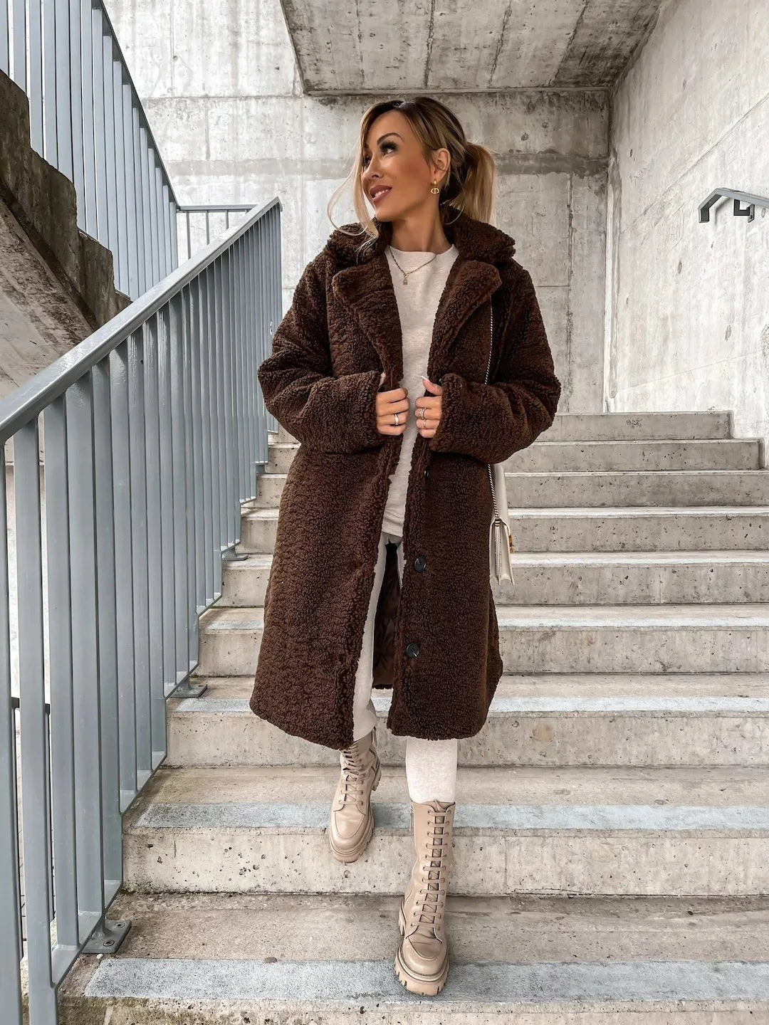 Malin - Plush Belted Trench Coat 8