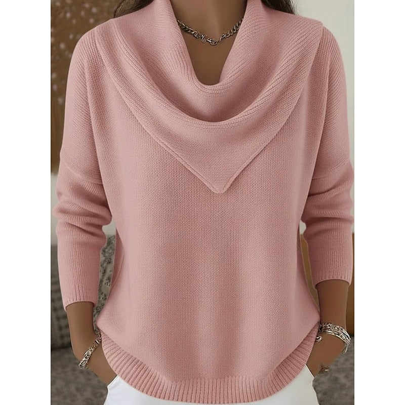 Margo - Elegant Cowl Neck Sweater 1
