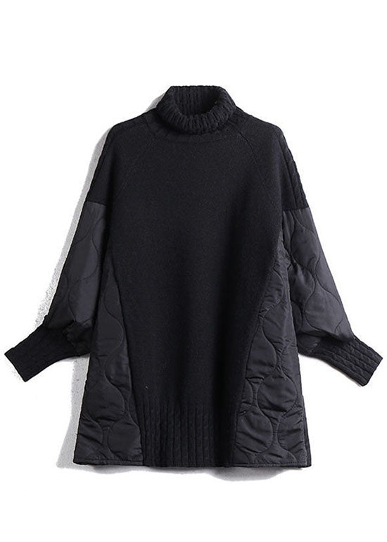 Margriet | Women's Turtleneck Sweater Oversized Knit Pullover Tunic 5