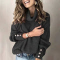 Maria - Turtleneck Knit Sweater