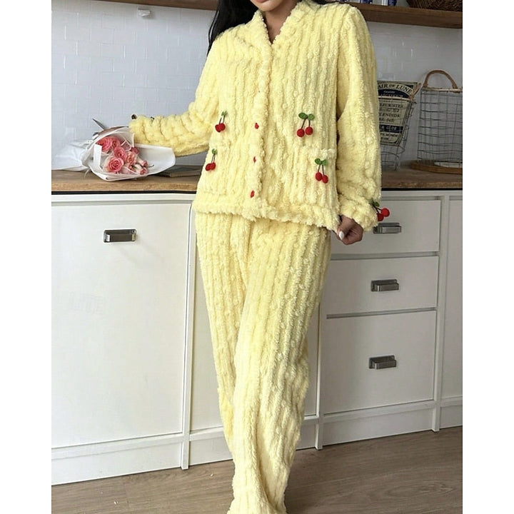 Maribel | Women's Pajama Set Cotton Long Sleeve 10