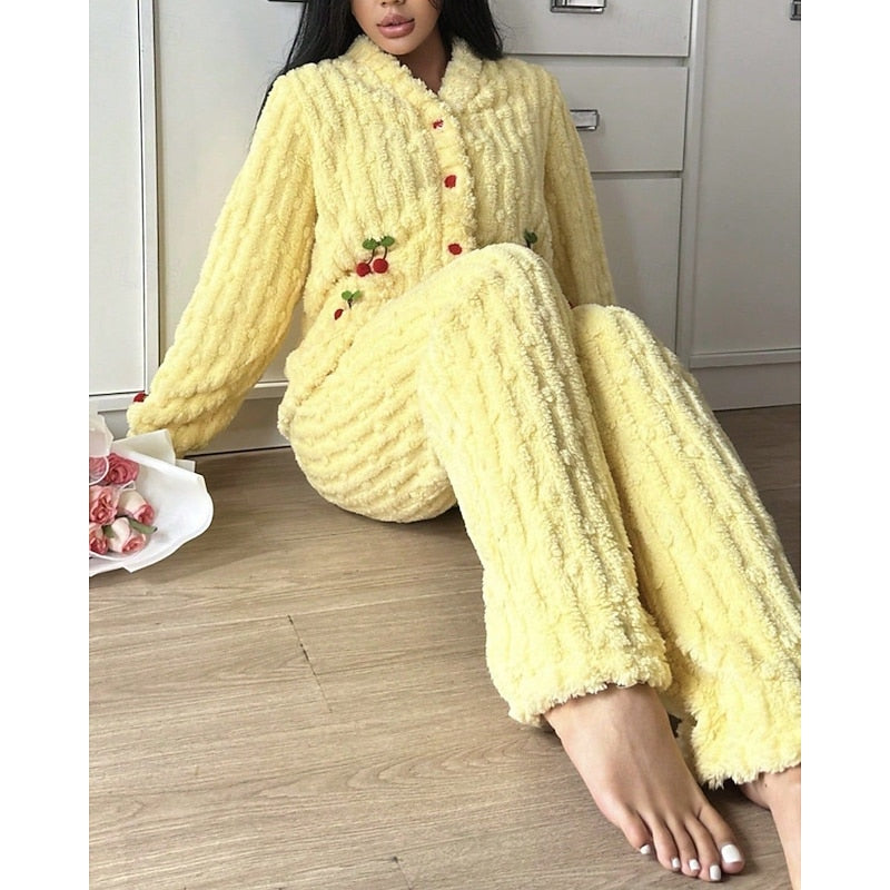 Maribel | Women's Pajama Set Cotton Long Sleeve 12