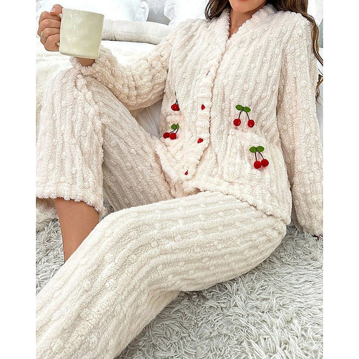 Maribel | Women's Pajama Set Cotton Long Sleeve 2