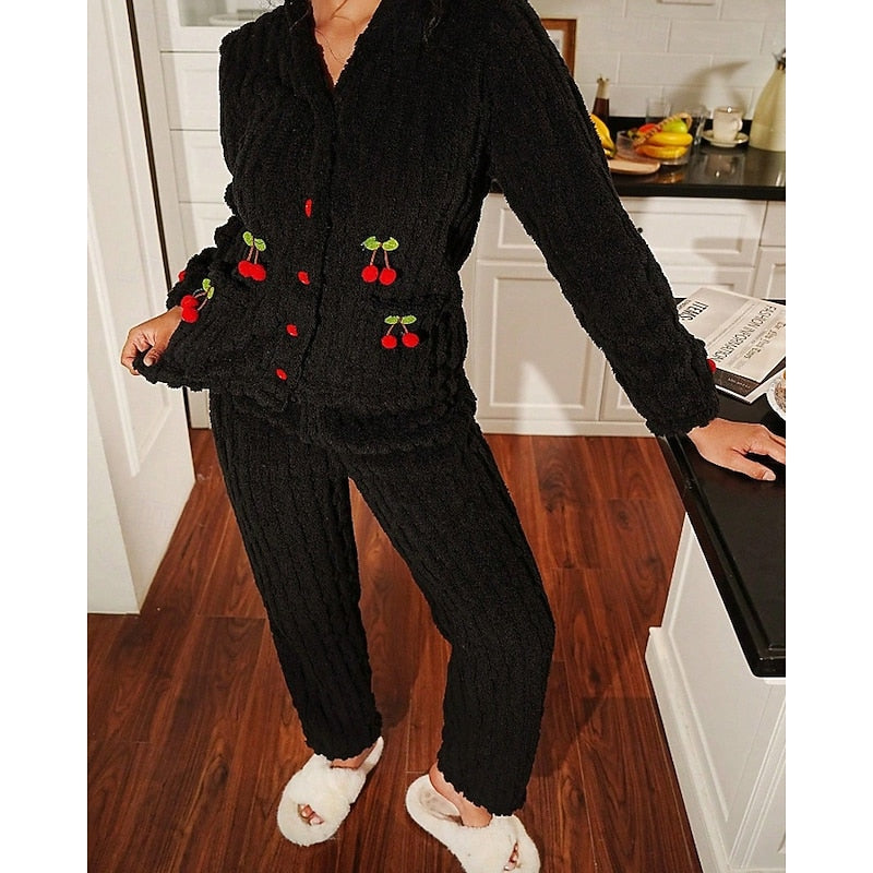 Maribel | Women's Pajama Set Cotton Long Sleeve 5