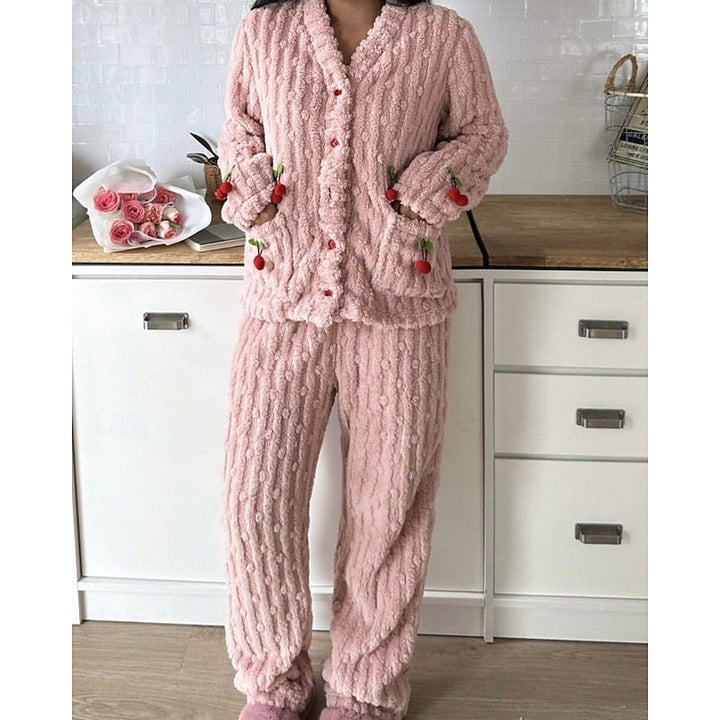 Maribel | Women's Pajama Set Cotton Long Sleeve 7