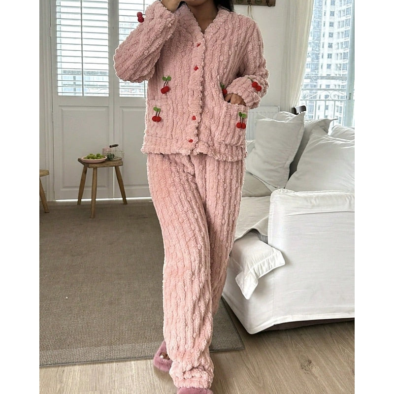 Maribel | Women's Pajama Set Cotton Long Sleeve 8