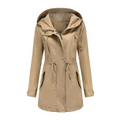 Marieke | Women's Utility Jacket Hooded Drawstring Parka Long