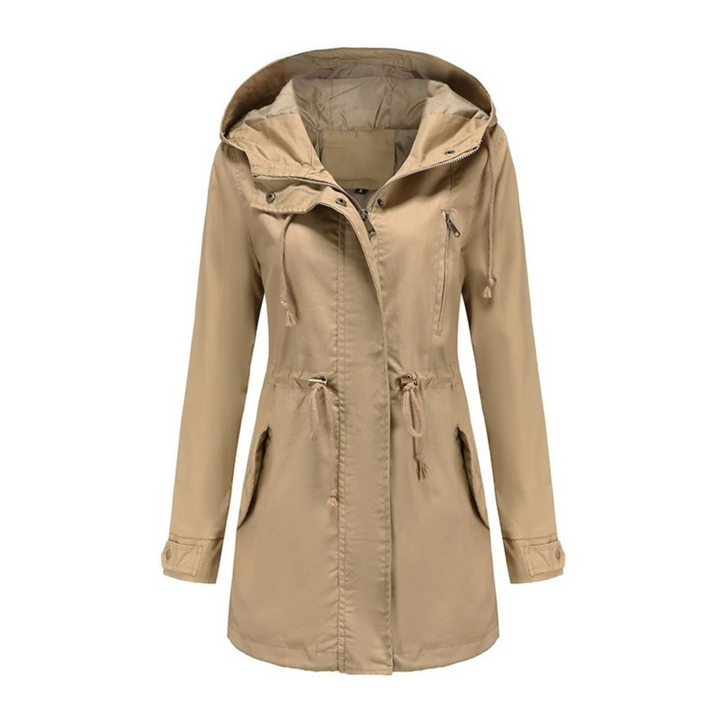 Marieke | Women's Utility Jacket Hooded Drawstring Parka Long 1