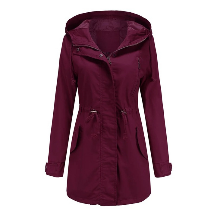 Marieke | Women's Utility Jacket Hooded Drawstring Parka Long 5