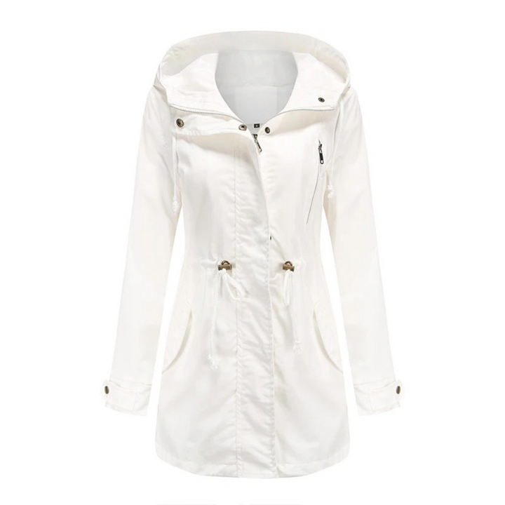 Marieke | Women's Utility Jacket Hooded Drawstring Parka Long 6
