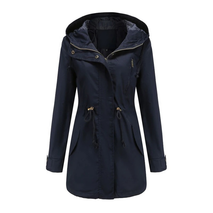 Marieke | Women's Utility Jacket Hooded Drawstring Parka Long 7