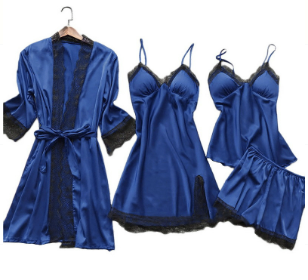 Marisol | Women's Satin Pajama Set Long Sleeve 2