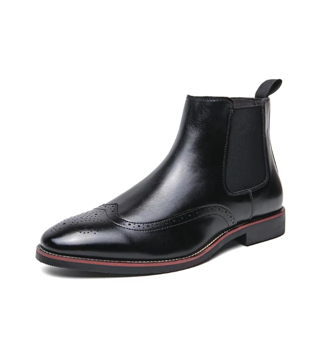 Marlon - Brogue Detail Chelsea Boots 1