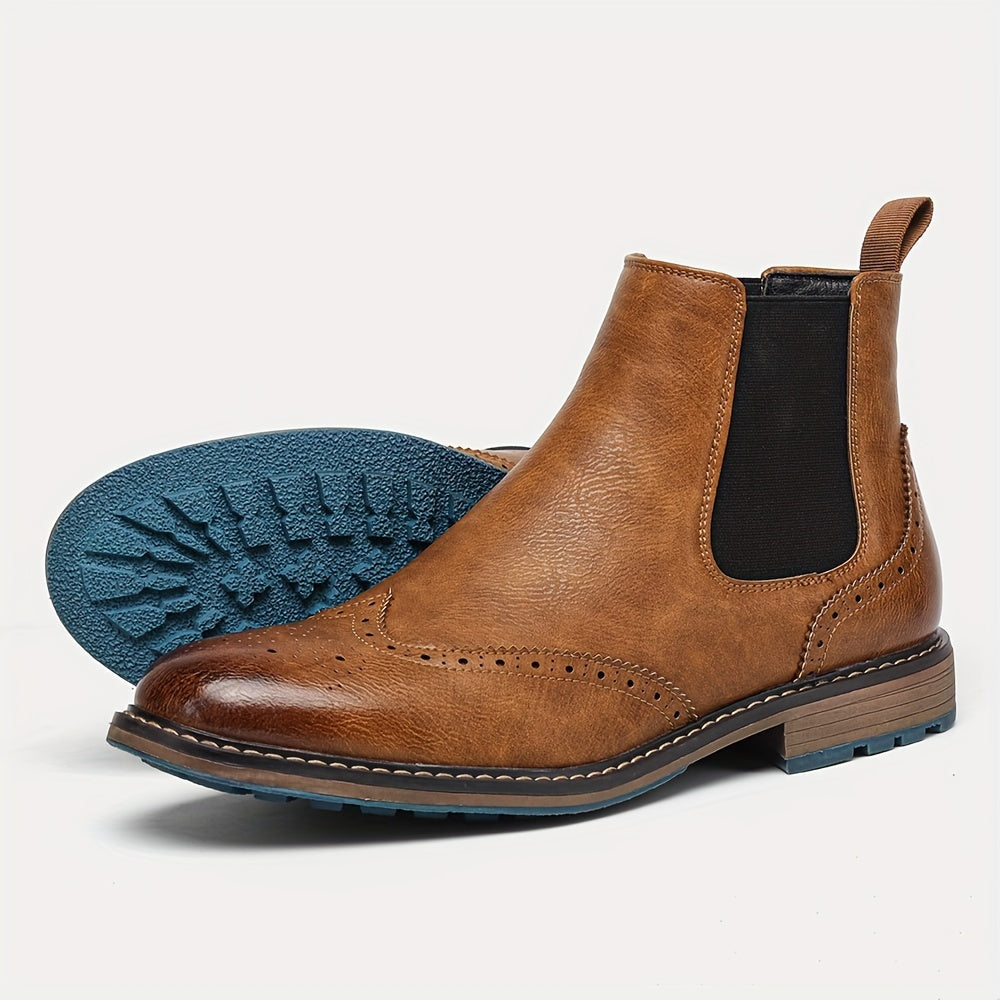 Marlon - Brogue Detail Chelsea Boots 2