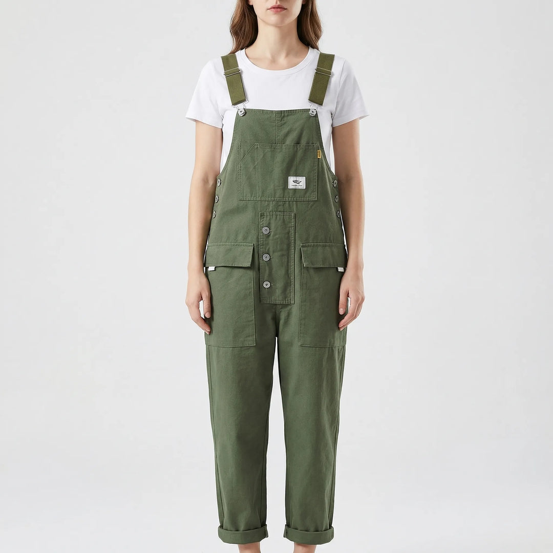 Marlowe | Women's Loose Fit Bib Overalls 2