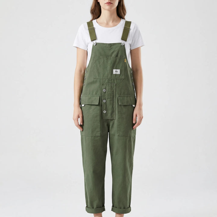 Marlowe | Women's Loose Fit Bib Overalls 2