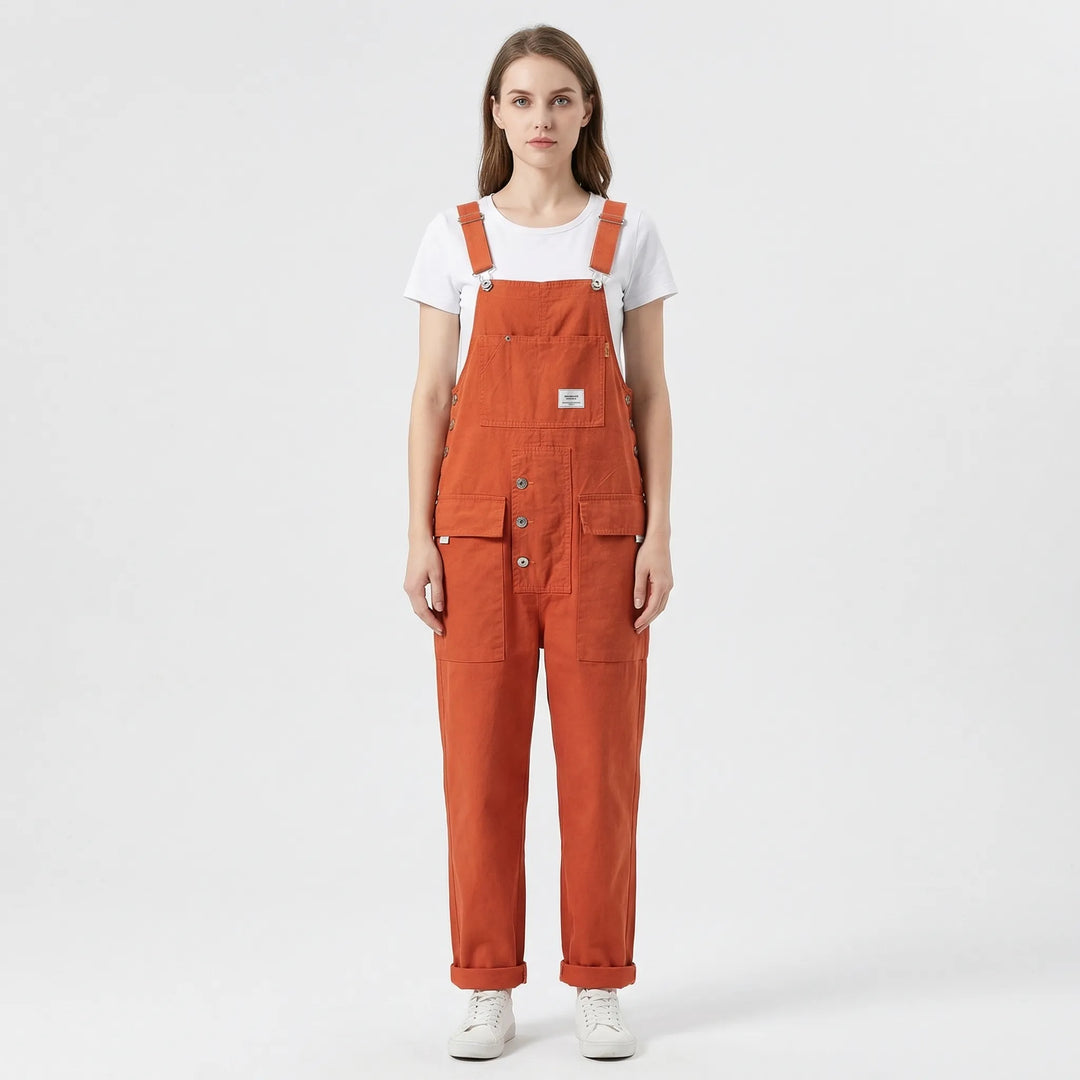 Marlowe | Women's Loose Fit Bib Overalls 3